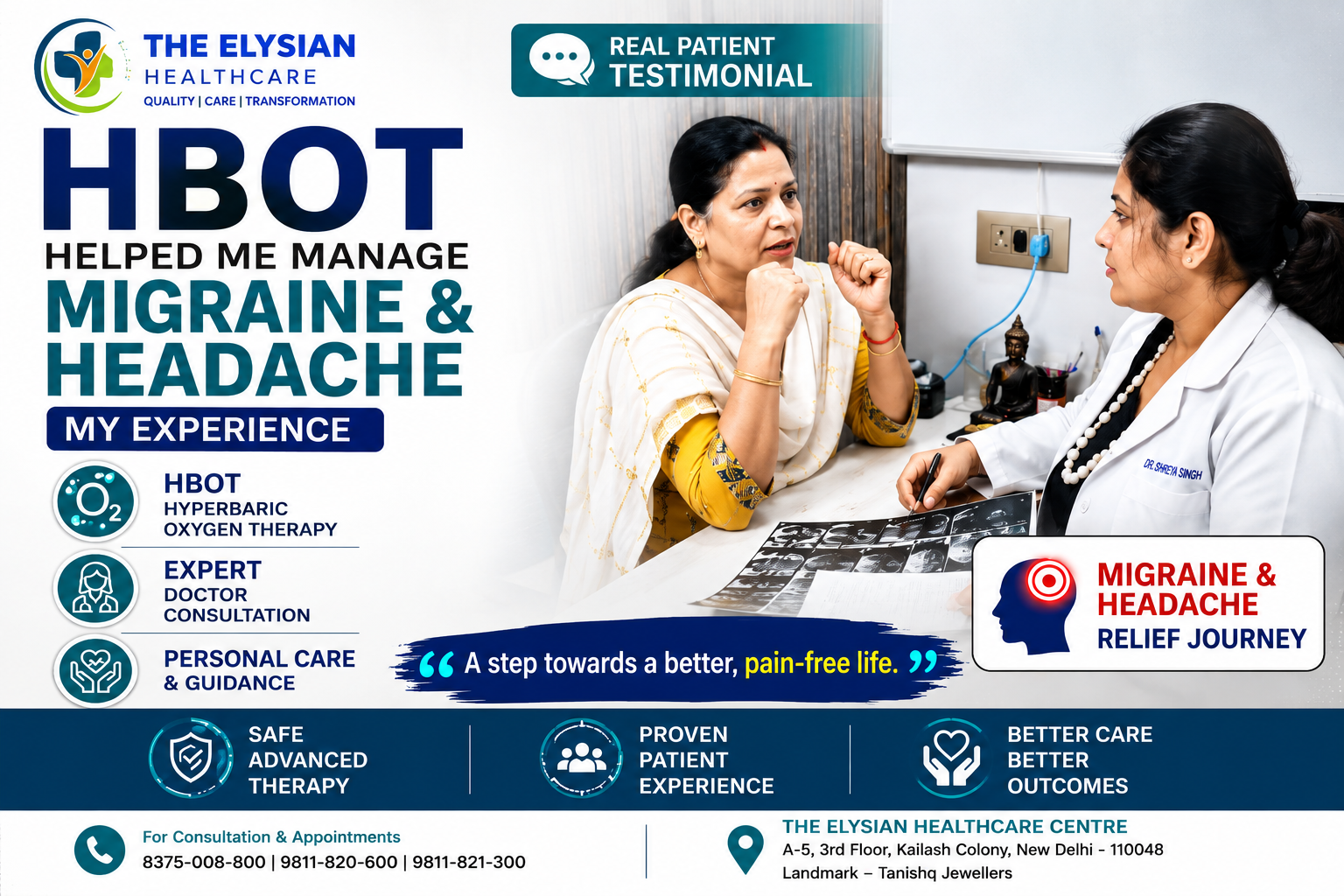 HBOT Patient Testimonial | Migraine & Headache Experience | The Elysian Healthcare