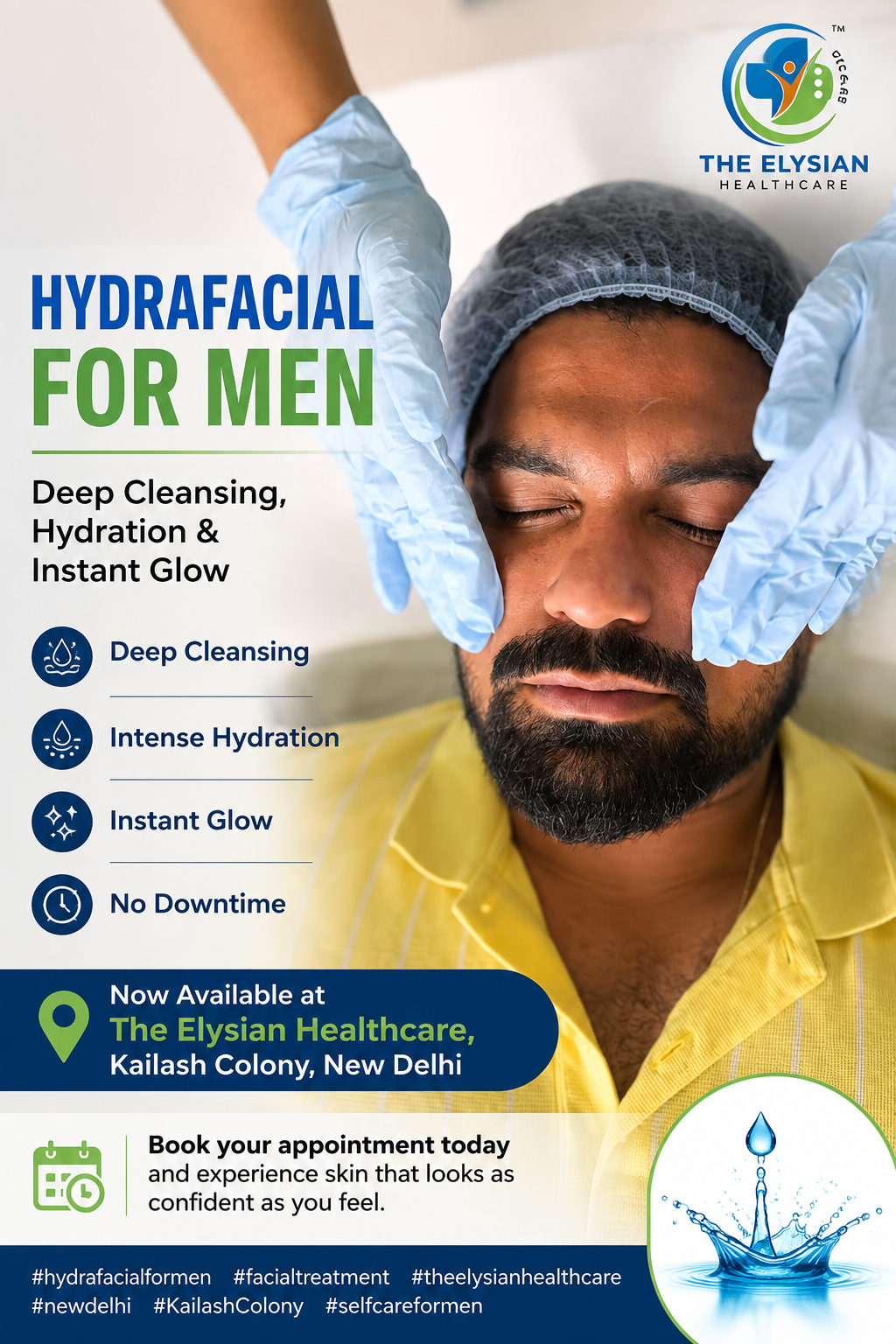 Hydrafacial for Men: Deep Cleansing, Hydration & Instant Glow
